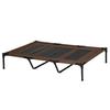Raised Dog Bed Cooling Elevated Pet Cot with Breathable Mesh for Indoor Outdoor Use Brown, XX Large, 122 X 92 X 23cm