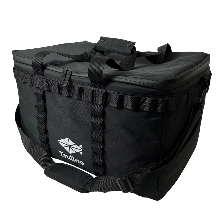 

Tsulino Soft Cooler Bag cooler with insulation for and compatible [Soft 1.5cm fishing, leisure, sports] (45L (Black/Basket size)) чорний