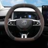 Suede Leather Car Steering Wheel Cover for MG ZS HS ES5 2025 Auto Interior Accessories