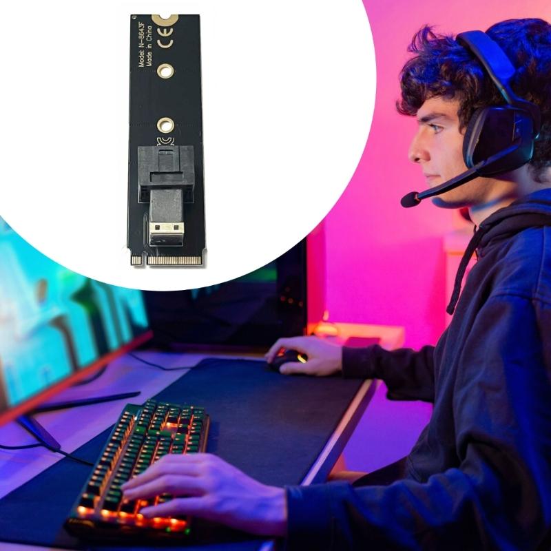 PCIe NVMe M.2 Disk Drive To U.2 SFF-8643 Converter Card Enabling Fast Speed Data Transfer For Desktop Motherboards