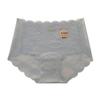 Lace Women's Panties: Mid-Waist, Antibacterial Cotton Briefs with Extended Crotch for Summer