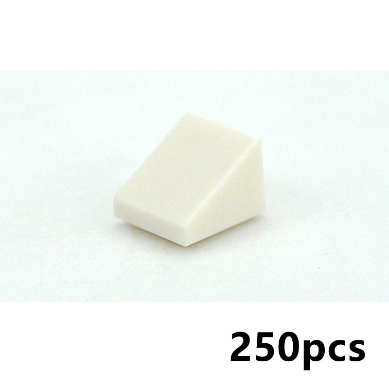 250Pcs Color Building Blocks Figure Smooth Slope Bevel Bricks 54200 1x1 Educational Creative Size Compatible With Toys for Child