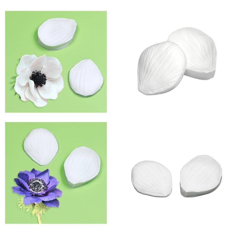 Silicone Fondant Molds Dessert Moulds Flower Petals Chocolate Molds Silicone Material Perfect Gift for DIY Bakings Lover