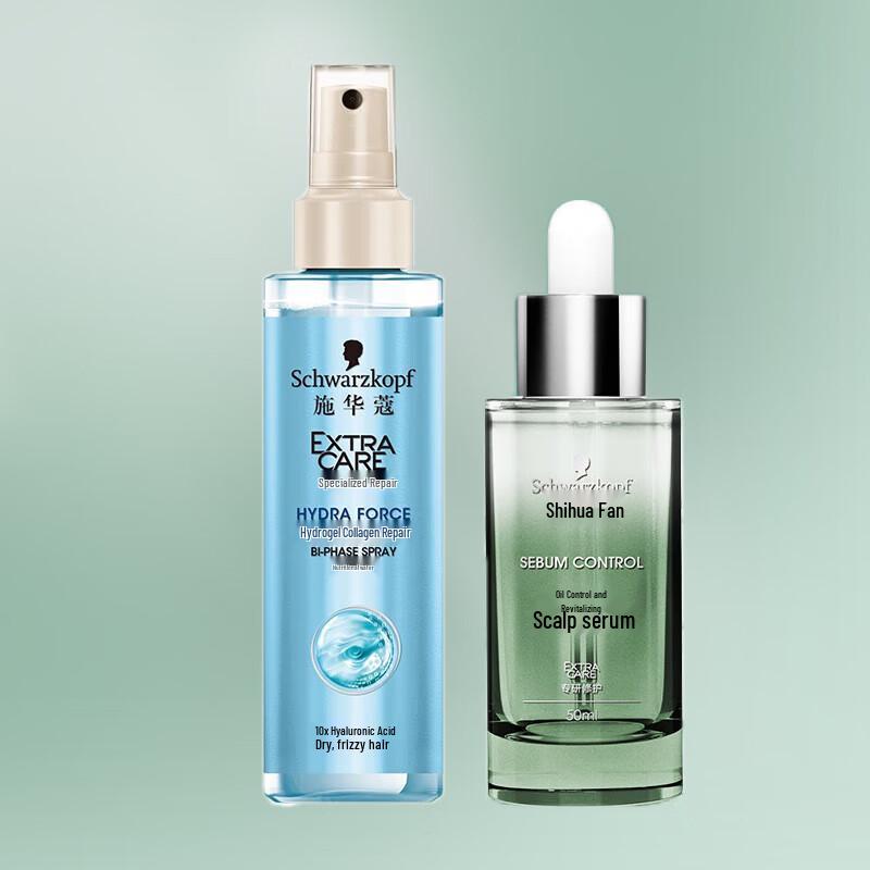 Schwarzkopf Oil Control Scalp Essence & Aqua Collagen Hair Repair Mist Set