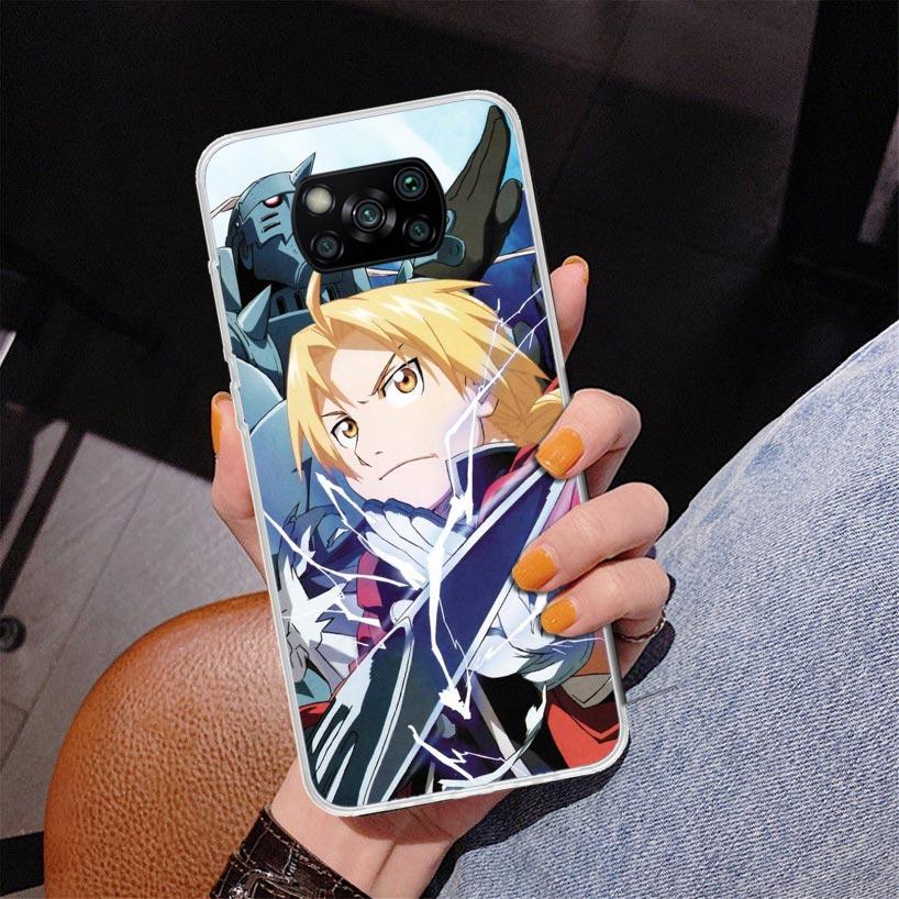 Fullmetal Alchemist Anime Phone Case For Xiaomi Poco X7 X6 X5 Pro F7 Ultra Redmi 15C 15 13C 13 12C 12 10 10A 10C 9 9A 9C 9T Cove