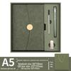 High-Grade Three-Fold Diary Notebook Gift Set with Custom Logo Printing