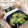 Ninja Turtles Bedding Set, 1 Duvet Cover & 2 Pillowcases Soft Comfortable Bedroom Home Textile Decor