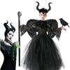 Childrens Maleficent Cosplay Costumes Halloween Stage And Themed Party Up Dress