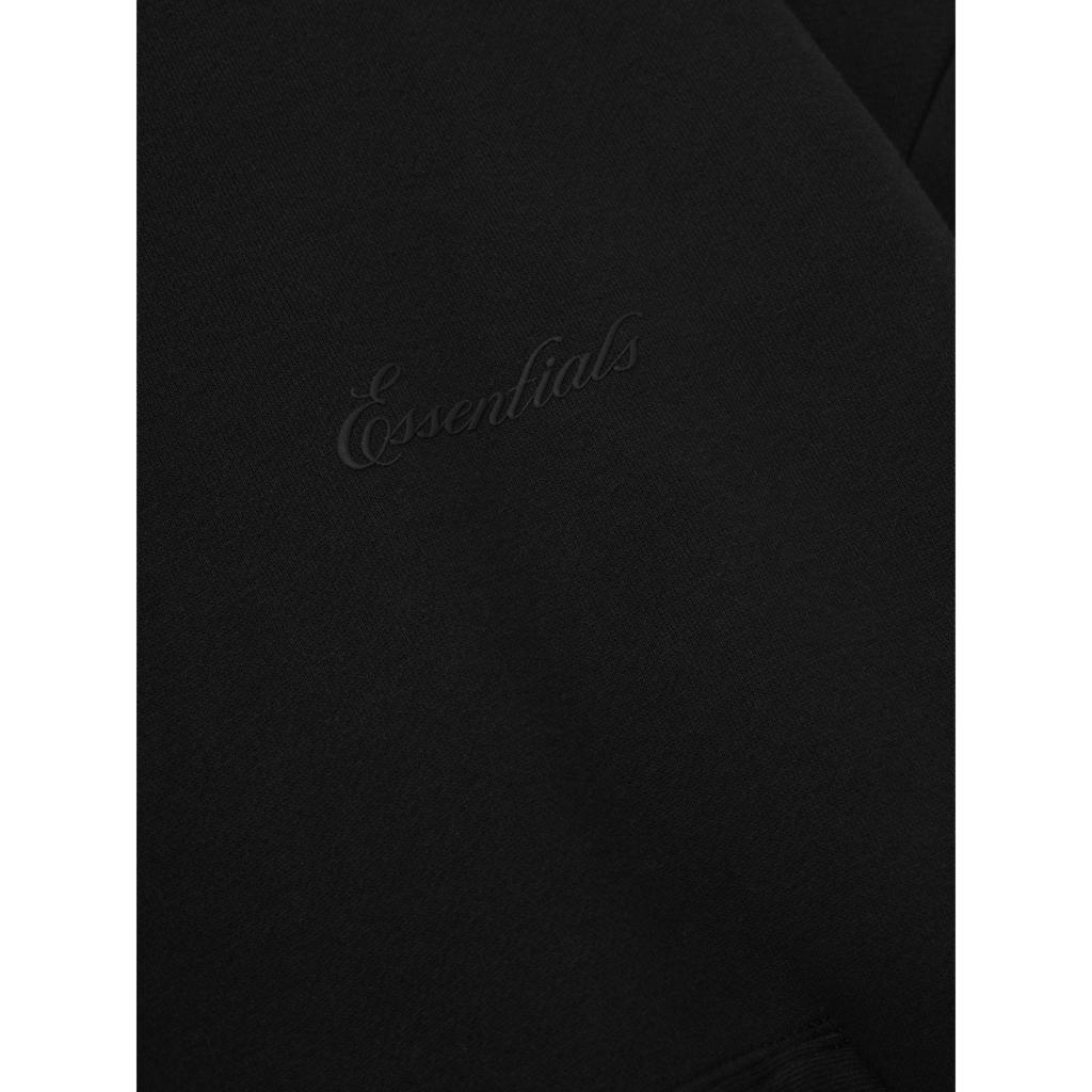 Fear of God Essentials Signature Classic Hoodie Vintage Schwarz Unisex Oberteile 192AS264732F