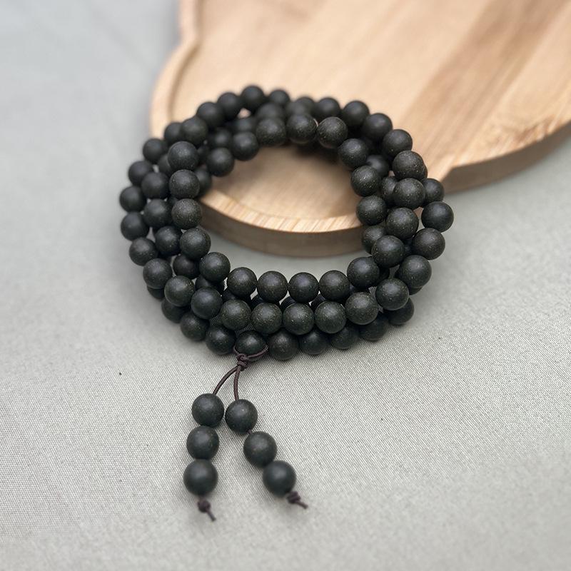 Luxury Fragrance Gift Set: Natural Handmade Incense Beads & Green Bracelet