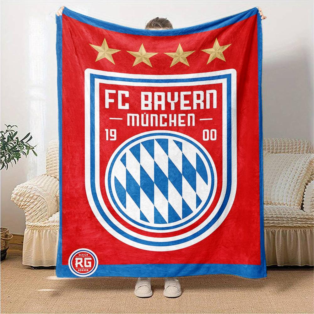 1pc Football Team (37) Blanket, Gift, for Men and Women, Soft Blanket, Good for Sofa Bed Couch Travel, Lightweight Flannel Blanket
