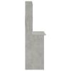 Desk with Shelf Concrete Grey 102 x 45 x 148 cm Particleboard