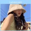 Elegant Bucket Cotton Hat For Women Summer Japanese Style Sun Hat Protection