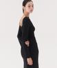 Kkuape Knit Long Slit Dress_Melange Gray