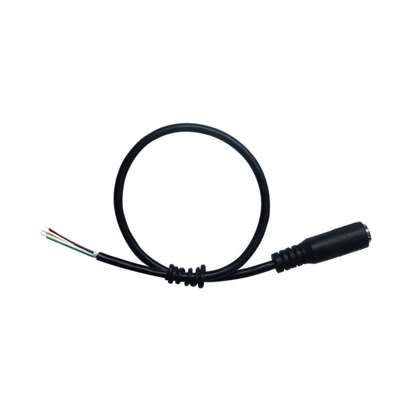 3.5mm 5-Pole AUX Male-Female Solderable Connector for Car Audio, Computer, Speaker, Headphones, TV.