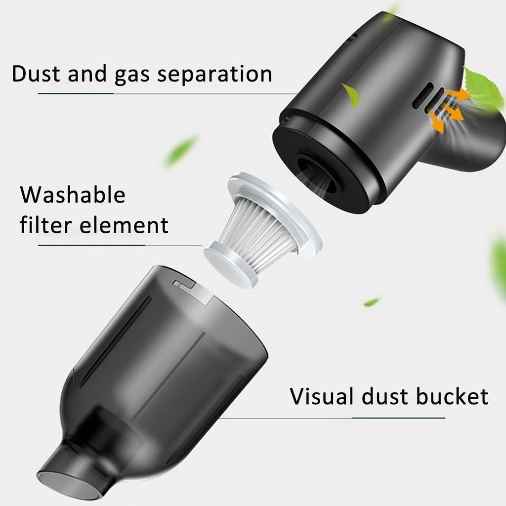 DC 7.4V 120W 9000Pa Wireless Car Vacuum Cleaner Cordless Handheld Auto Vacuum Home & Car Dual Use Mini Vacuum Cleaner Rechargeable