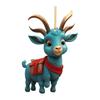 Cartoon Charming Goat Car Accessory Christmas Tree Decoration Vibrant Style Acrylic