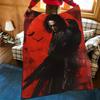 Movie T-The C-Crow Throw Flannel Cozy Print Blanket, Portable, Durable Machine Washable Cute Cool
