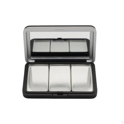 Cosmetic Storage Case with Mirror Customizable Empty Eyeshadow Palette Pans DIY Refillable