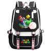 Super Printed Usb Teen Student School Bag Men'S And Women'S Casual Webbing Flip Backpack