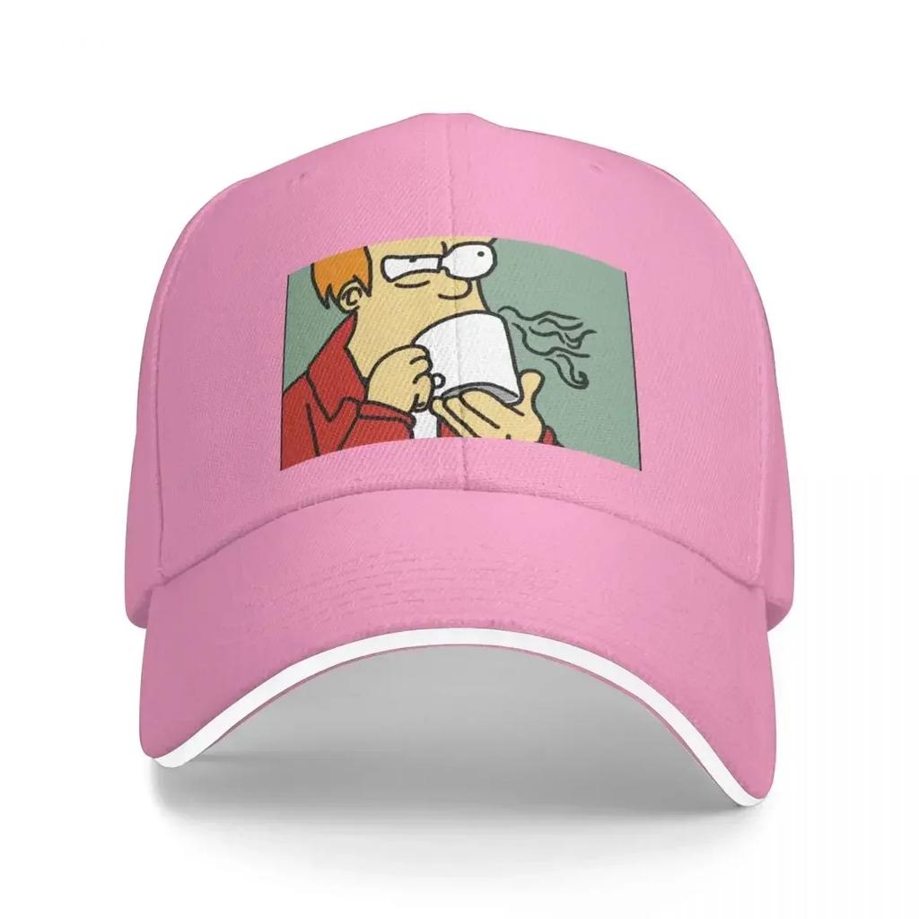 Fry Coffee Freehand Digital Baseball Cap Hat Unisex Luxury sun hat Sunhat Golf Womens Beach Outlet Unisexs