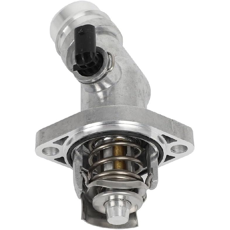 ROADFAR Thermostat Housing, Coolant Thermostat Housing Assembly Fits For Hyundai Elantra Kona Veloster, For Kia Forte Forte5 Seltos Soul Replaces