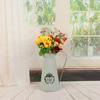 Vintage Zinkeimer Schmiedeeisen Blumen Eimer Trockenblumen Vase Eiseneimer Blumentopf Blumen Eimer Blumenarrangement Topf