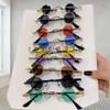 Ins Fashion Metal Frame Small Round Sunglasses Candy Color UV400 Punk Sun Glasses Mini Sunglasses Cycling/Driving/Fishing