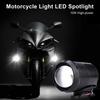 10W High-power Motorcycle Headlight LED Lens Electric Spotlight Driving Spot Fog Lights For Car ExternalAccessories Bulb 12V