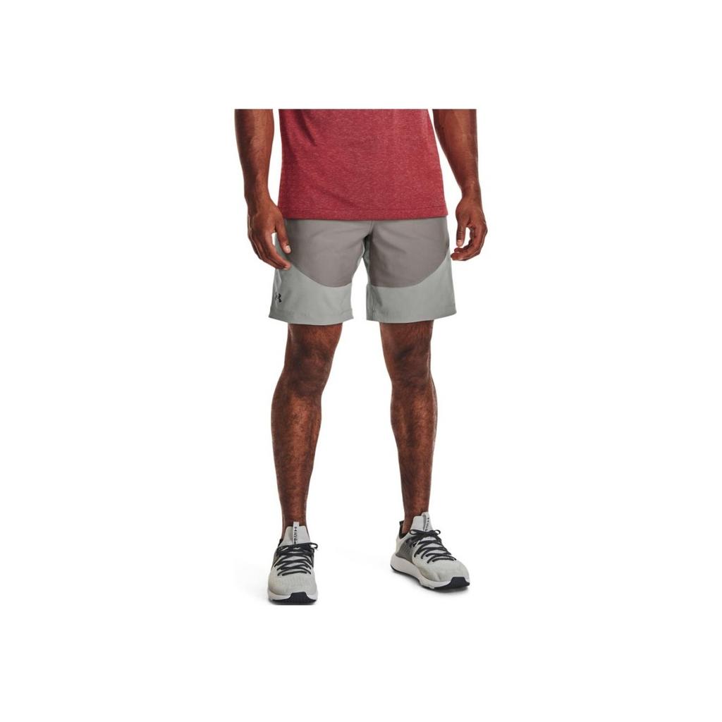 Under Armour Unstoppable Hybrid Color Block Mid-Rise Slim Fit Sports Shorts Men shorts Light-Gray 1373780-294