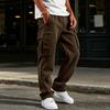 Herren-Jogginghose mit 4 Taschen, elastischer Bund mit Kordelzug, gerade Beine, Trainingshose