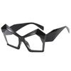 New Vintage Cat Eye Sunglasses Women Men Square Sun Glasses Big Eyewear  for Male Female Special Shaped Glasses