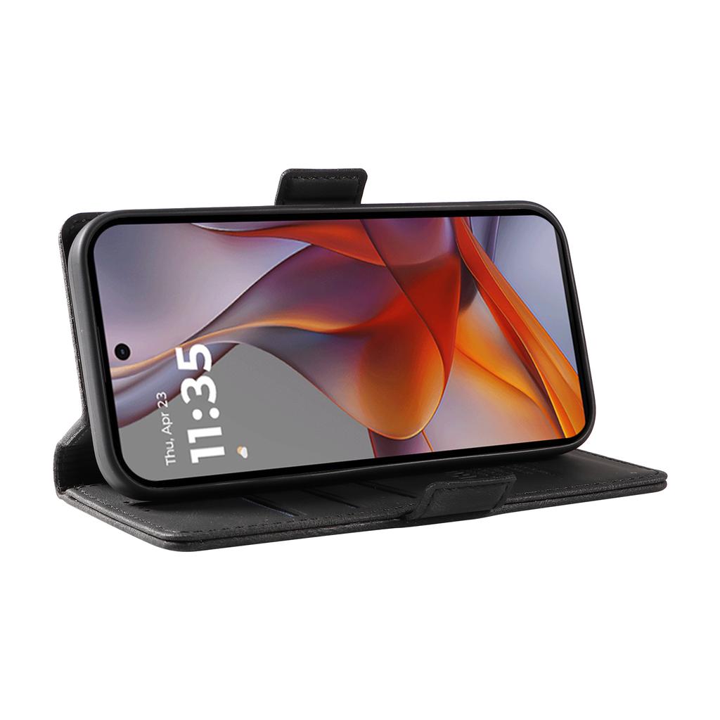 YIKATU YK-005 For Motorola Moto G75 5G Case PU Leather Wallet Phone Cover Skin Touch Feeling