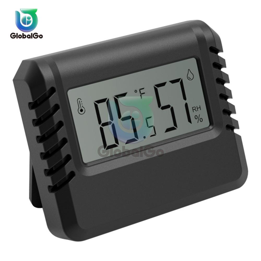 

LCD Digital Thermometer Hygrometer Indoor Room Temperature Humidity Meter Sensor Gauge Weather Station With Magnetic Suction чорний