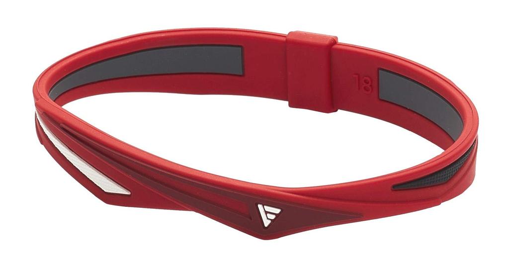 Phiten RAKUWA Bracelet EXTREME Twist Red/White 16cm
