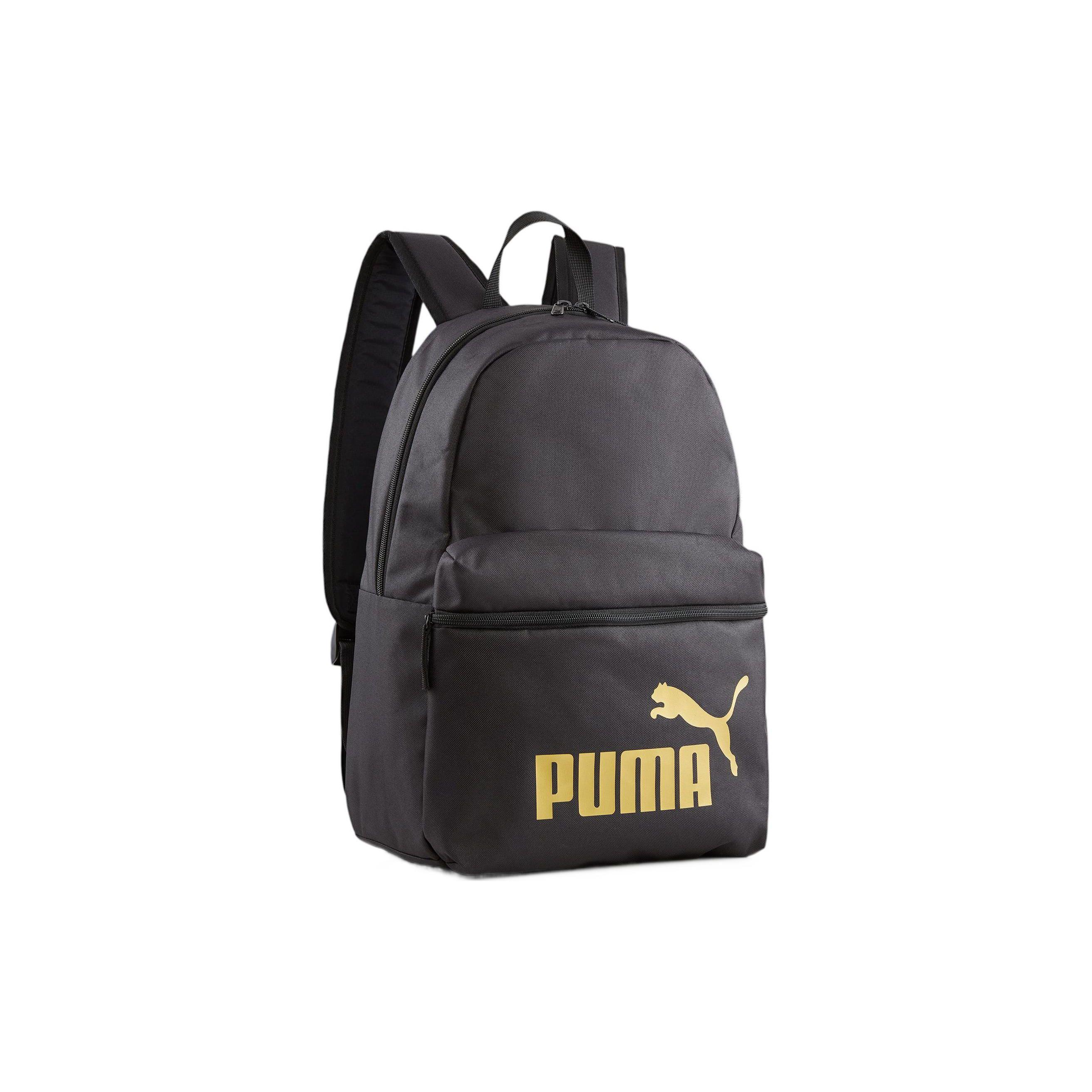 Puma Phase Classic Design Sports Casual Fashion Practical Polyester Backpack Unisex Backpack Black 079943-03 Black