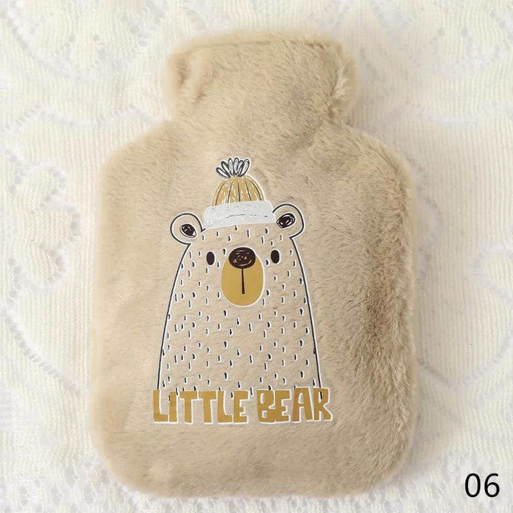500ML Cartoon Warm Warmwaterkruik Zak Meisje Warme Buikwarmer Gevuld Mini Explosieveilig Draagbaar Winter Herbruikbare Handwarmer