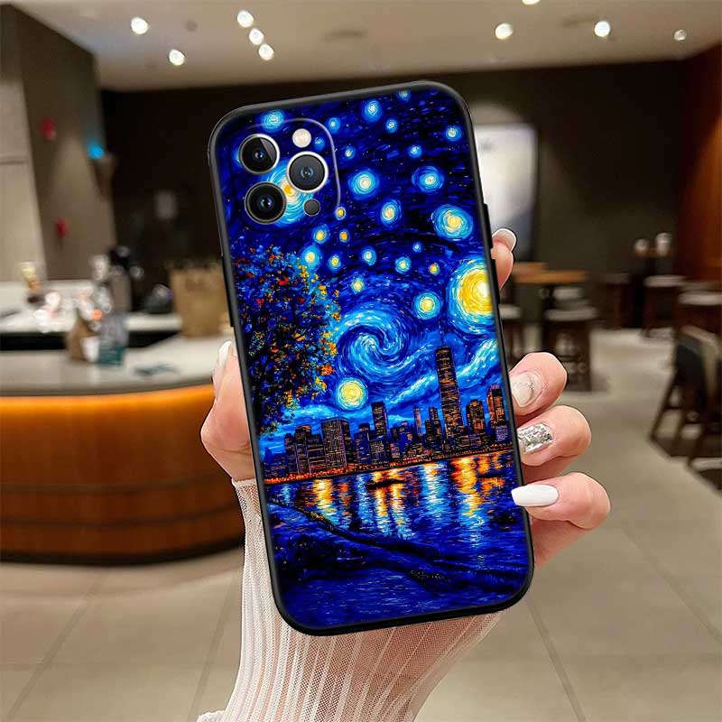 Starry Night Van Gogh Painting New High-End Shell Phone Case for Xiaomi Poco F8 M4 M5 M6 M7 X3 X6 X7 Pro GT NFC Ultra