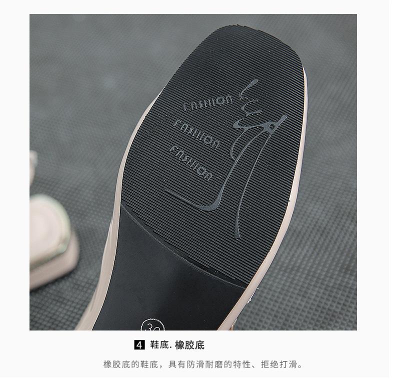 Retro red Mary Jane shoes women's 2025 summer new French low-heeled bag head sandals women's flat shoes women's single shoes