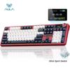 Aula F108 PRO Wireless Mechanical Keyboard with Screen Knob Full Size 8000mAh Battery RGB Backlit Hot Swappable Gaming Keyboard
