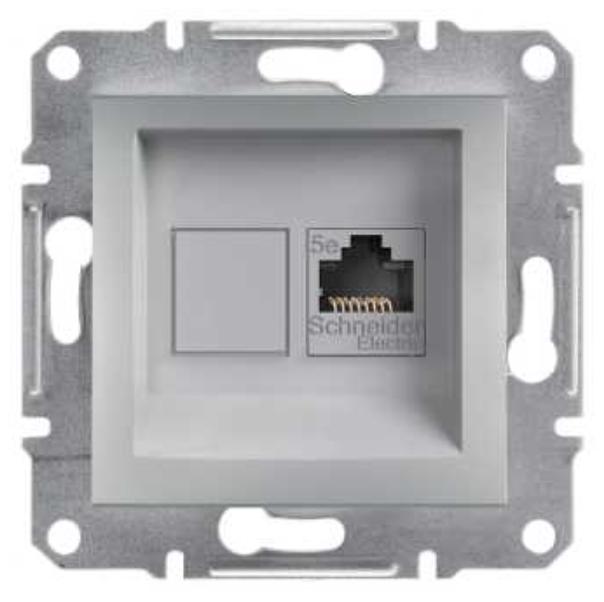 Asfora Gniazdo Komputerowe Kat.5E Utp Bez Ramki Aluminium Eph4300161