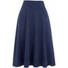 Women's High Waist A‑Line Midi Skirt Flared Knit Midi Skirt Elegant Commuter Casual Wear