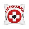 Lifeguard Red Logo Pillow Case Square Pillow Cover Kawaii Cushion Cover For Wedding Party Home Decor