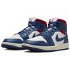 Jordan 1 Mid French Blue Gym Red Women's Jordan BQ6472-146