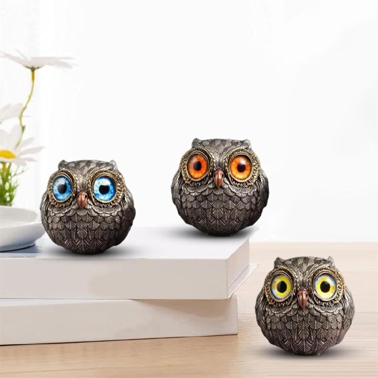 Charm Resin Owl Decoration With Fine Detail Owl Sculpture For Bedroom, Office, Or Living Area for Stylish Home