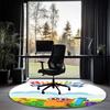Numberblocks Printed Round Rug Carpet Chair Rug Area Rug Entryway Doormats,for Office Chair Living Room Bedroom Kitchen Room.
