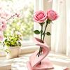 Geometric Art S-shaped Twisted Vase 3D Printed Desktop Pen Holder Creative Flower Ware  Home Use