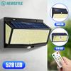 1/4 BUC Lumini Solare cu Senzor de Mișcare Exterior 528/418 LED Lumină Solară Inundabilă Impermeabilă Grădină Curte Terasă Iluminat de Securitate per Perete