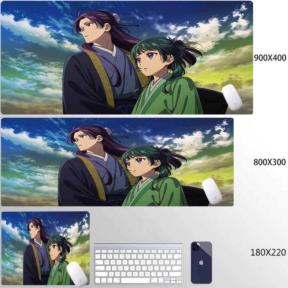 Große Mauspads Laptop Gaming Zubehör Computer Gamer Anime Tastaturunterlage Mauspads Schreibtisch Die Apotheker-Tagebücher Mauspads