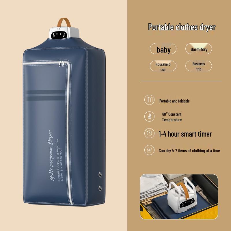 Compact Foldable Clothes Dryer - Quick Dry Mini Rack for Dorms and Travel